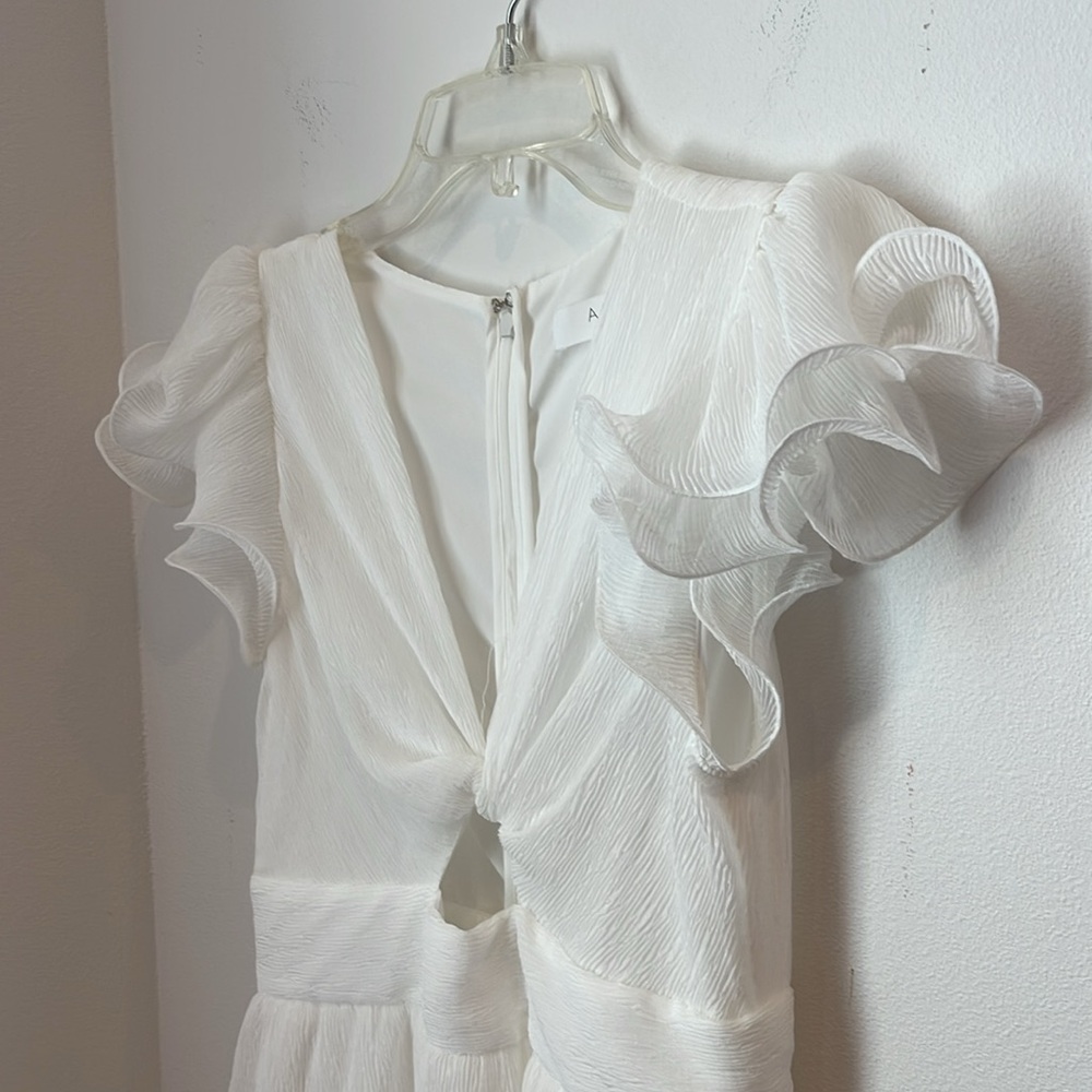ASTR the lable beautiful ruffled and tiered white dress - Picture 5 of 14